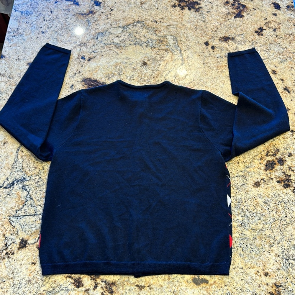 Pendleton Merino Wool Argyle Cardigan Sweater - image 3